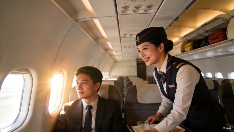 乘坐空乘女友的航班